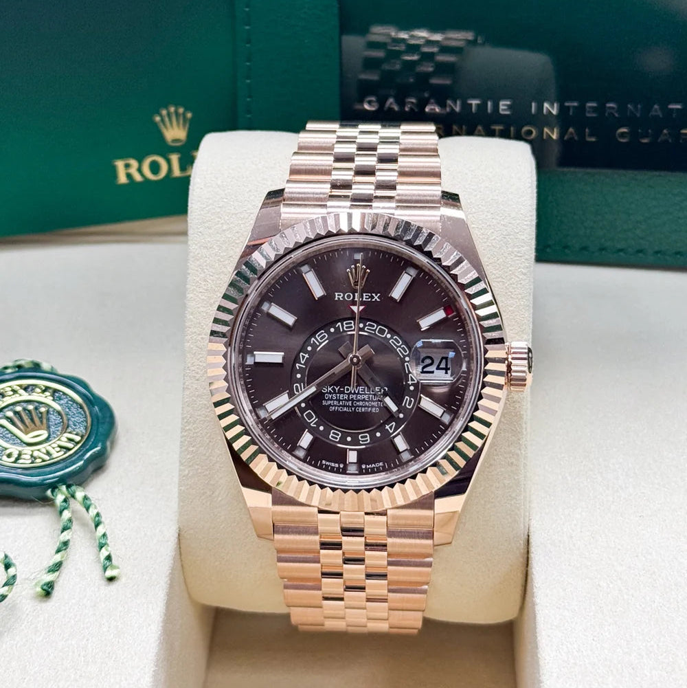 Rolex Sky-Dweller Rose Gold Jubilee Bracelet