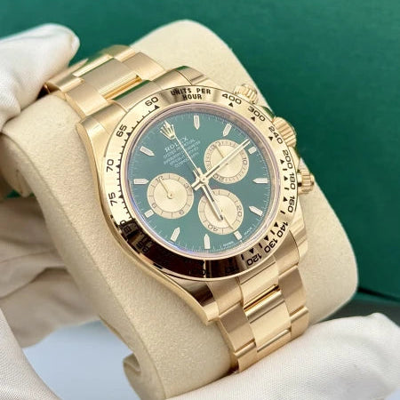 Rolex Cosmograph Daytona Yellow Gold Green Dial