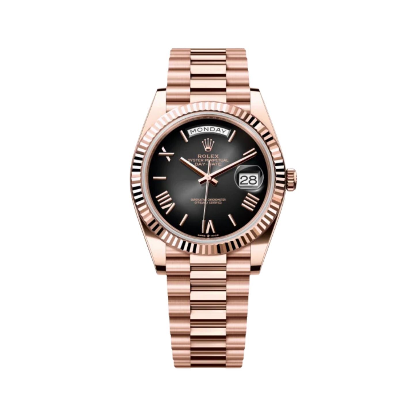 Rolex Day-Date – Rose Gold – Slate Ombre Dial –