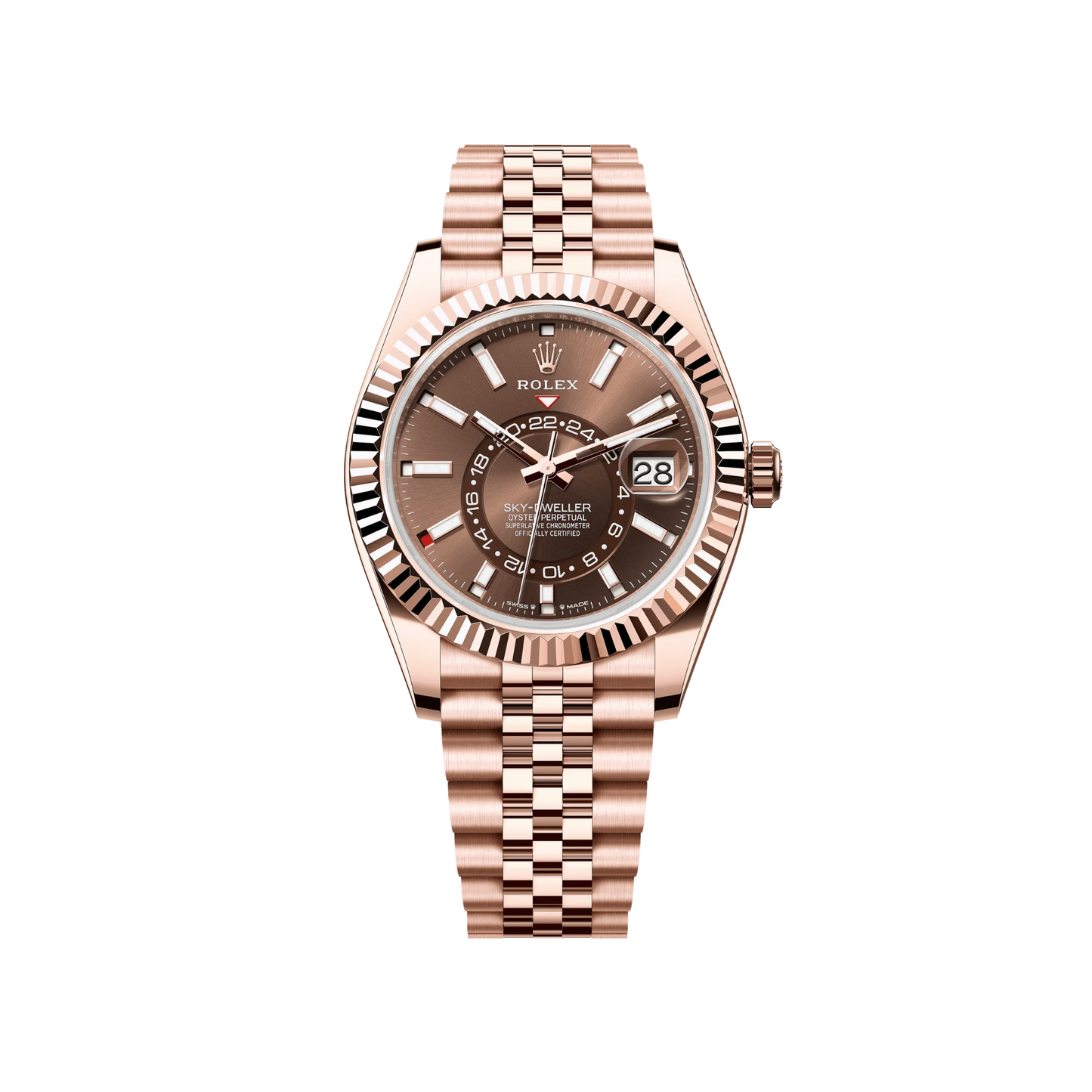 Rolex Sky-Dweller Rose Gold Jubilee Bracelet