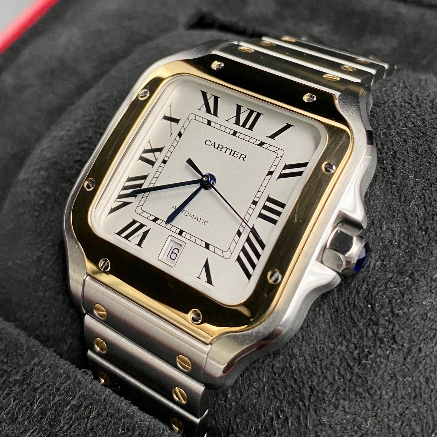 Cartier Santos de Cartier Large W2SA0009 in Yellow Gold & Steel