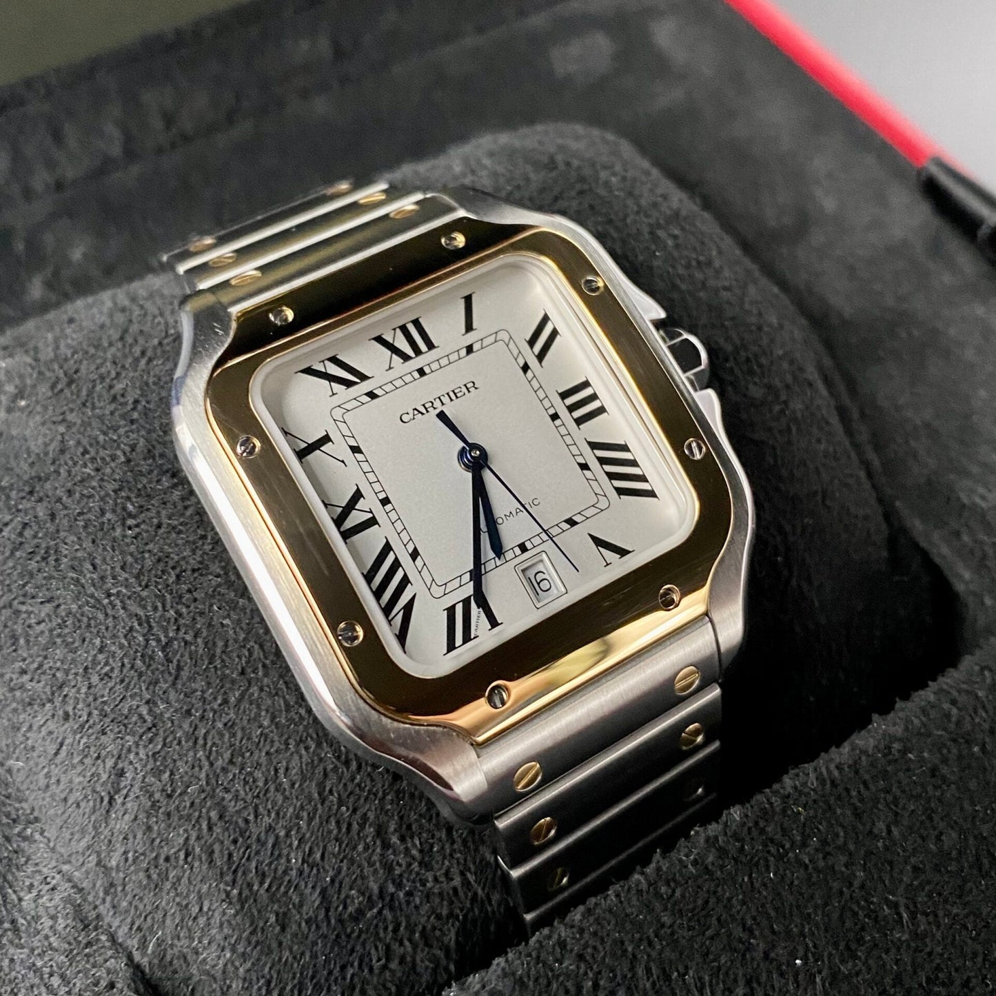 Cartier Santos de Cartier Large W2SA0009 in Yellow Gold & Steel