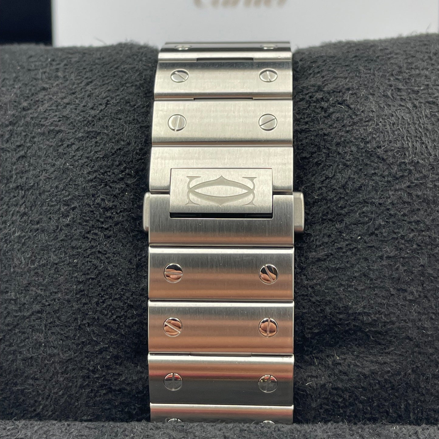 Cartier Santos Large Cadran Bleu