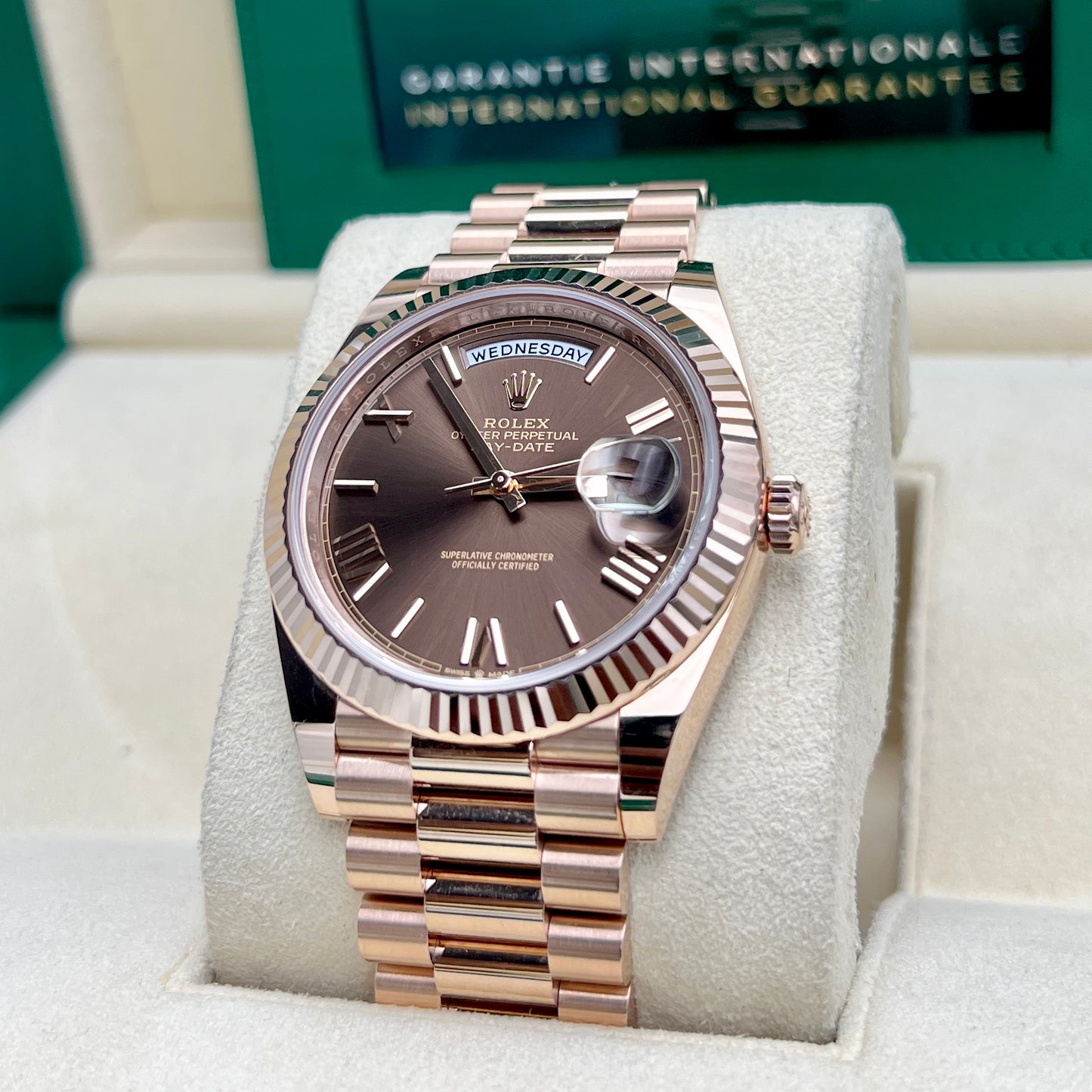 Rolex Day-Date  Chocolate Dial