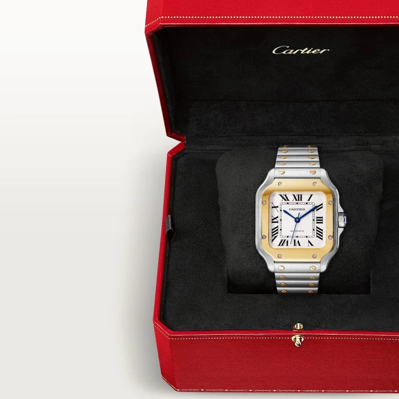 Cartier Santos de Cartier Large W2SA0009 in Yellow Gold & Steel
