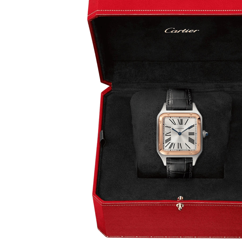 Cartier Santos Dumont Or Rose Gris