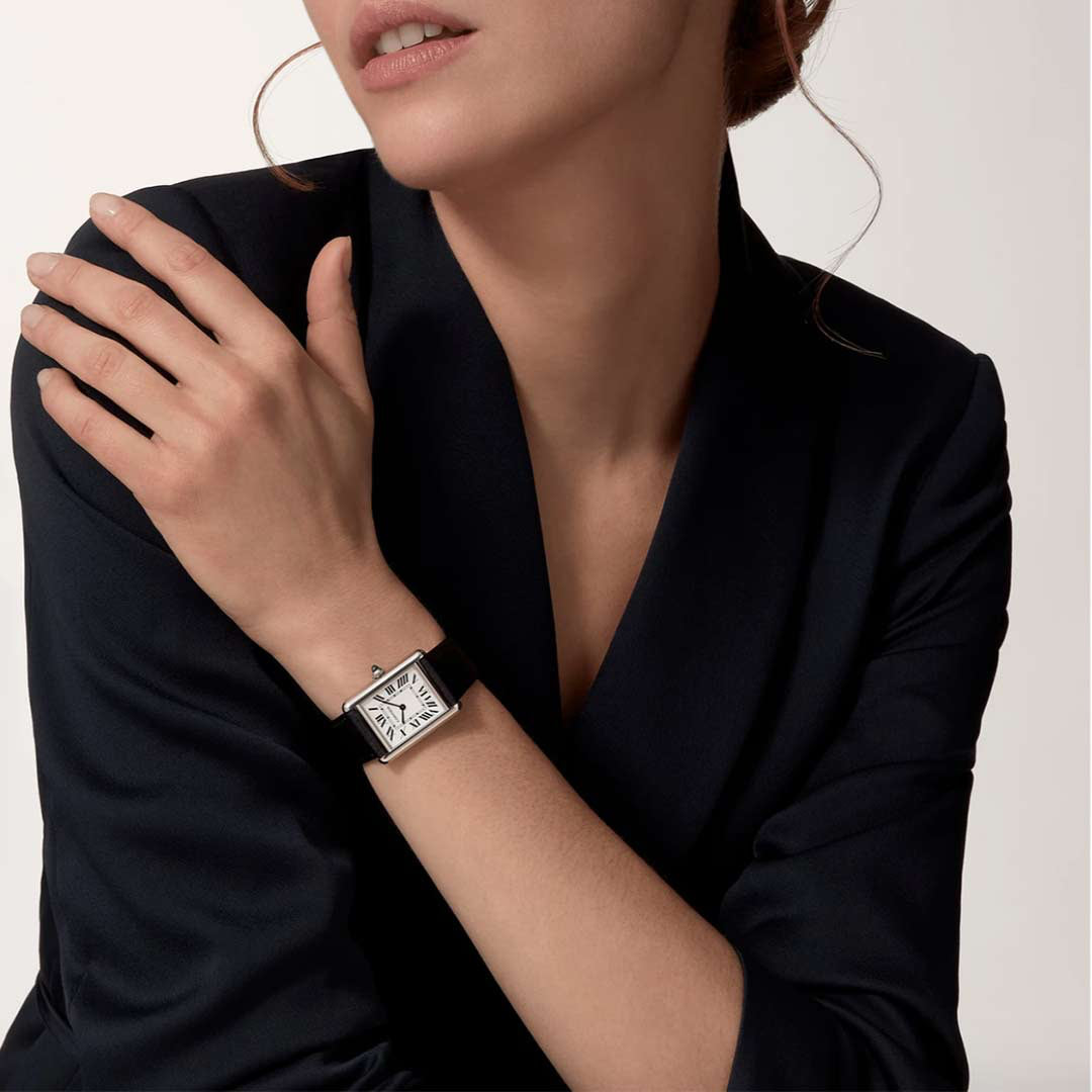 Cartier Tank Cuir Noir