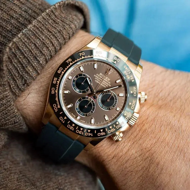Rolex Cosmograph Daytona Chocolate Index Oysterflex Everose Gold
