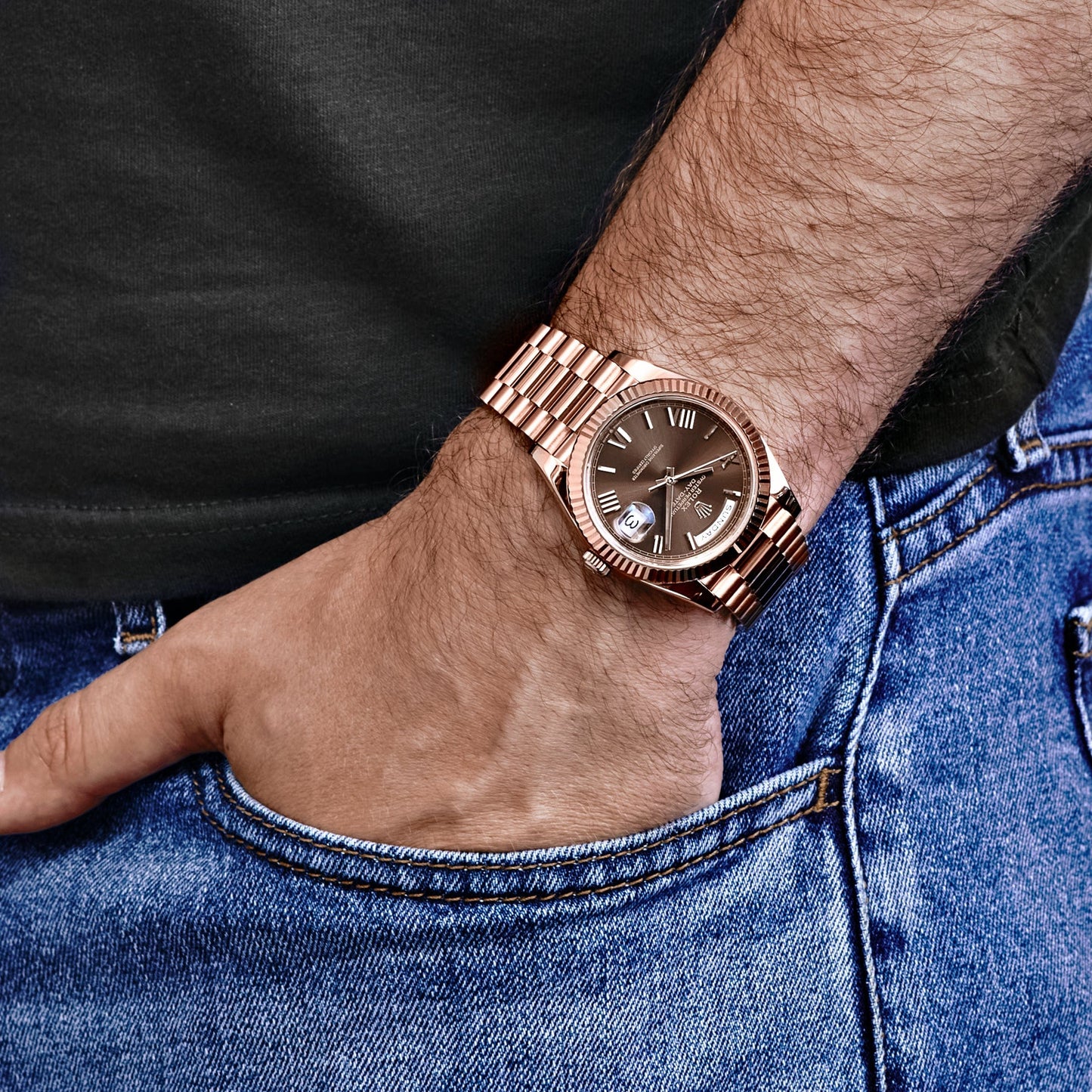 Rolex Day-Date  Chocolate Dial